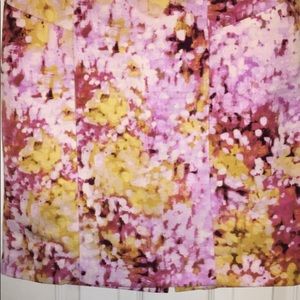 Pink yellow and white skirt